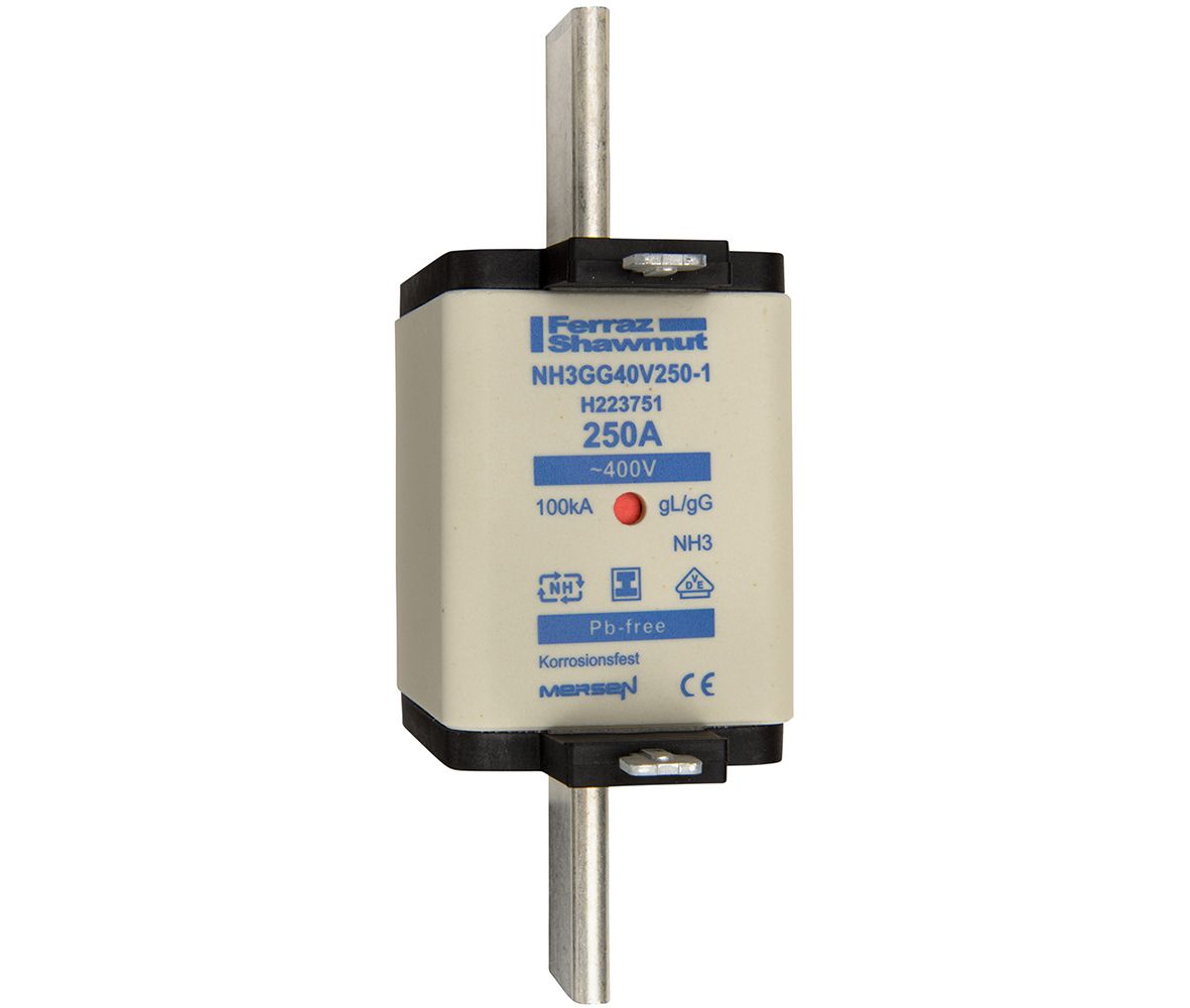 H223751 - NH fuse-link gG, 400VAC, size 3, 250A double indicator/insulated tags